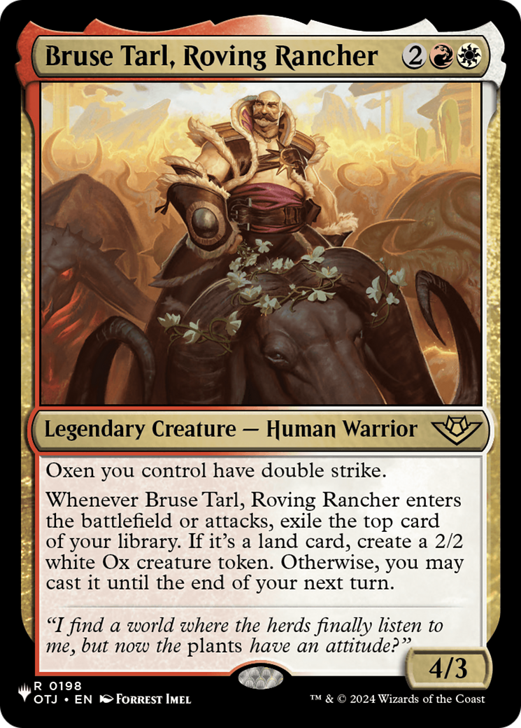 Bruse Tarl, Roving Rancher (OTJ) [The List] | Enigma On Main