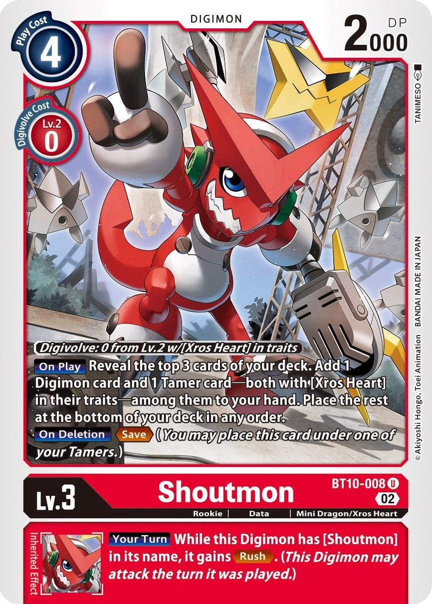 Shoutmon [BT10-008] [Xros Encounter] | Enigma On Main