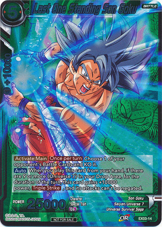 Last One Standing Son Goku (Event Pack 2 - 2018) (EX03-14) [Promotion Cards] | Enigma On Main