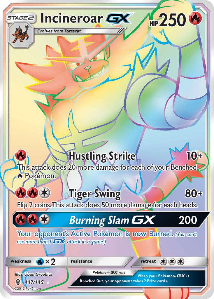 Incineroar GX (147/145) [Sun & Moon: Guardians Rising] | Enigma On Main