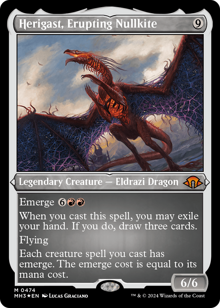 Herigast, Erupting Nullkite (Foil Etched) [Modern Horizons 3] | Enigma On Main