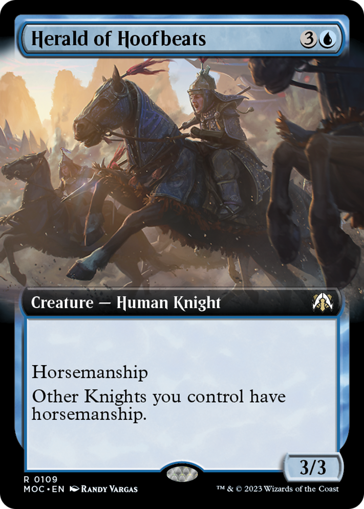 Herald of Hoofbeats (Extended Art) [March of the Machine Commander] | Enigma On Main