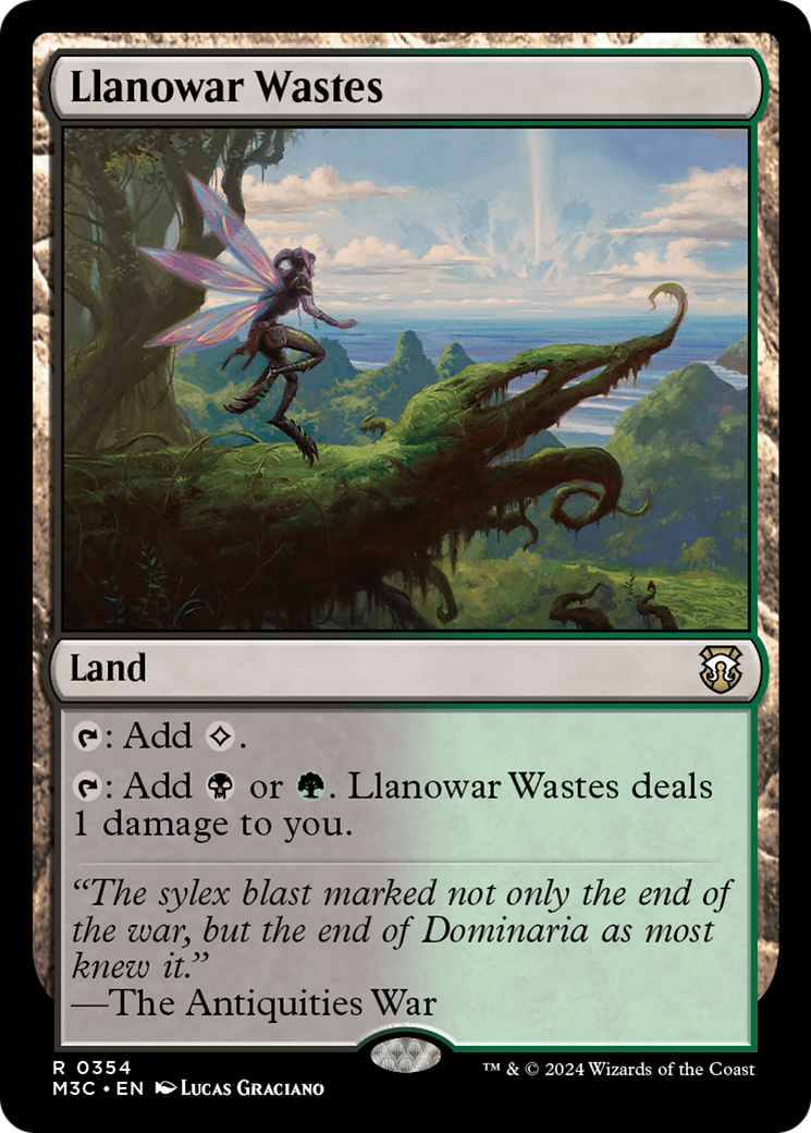 Llanowar Wastes (Ripple Foil) [Modern Horizons 3 Commander] | Enigma On Main