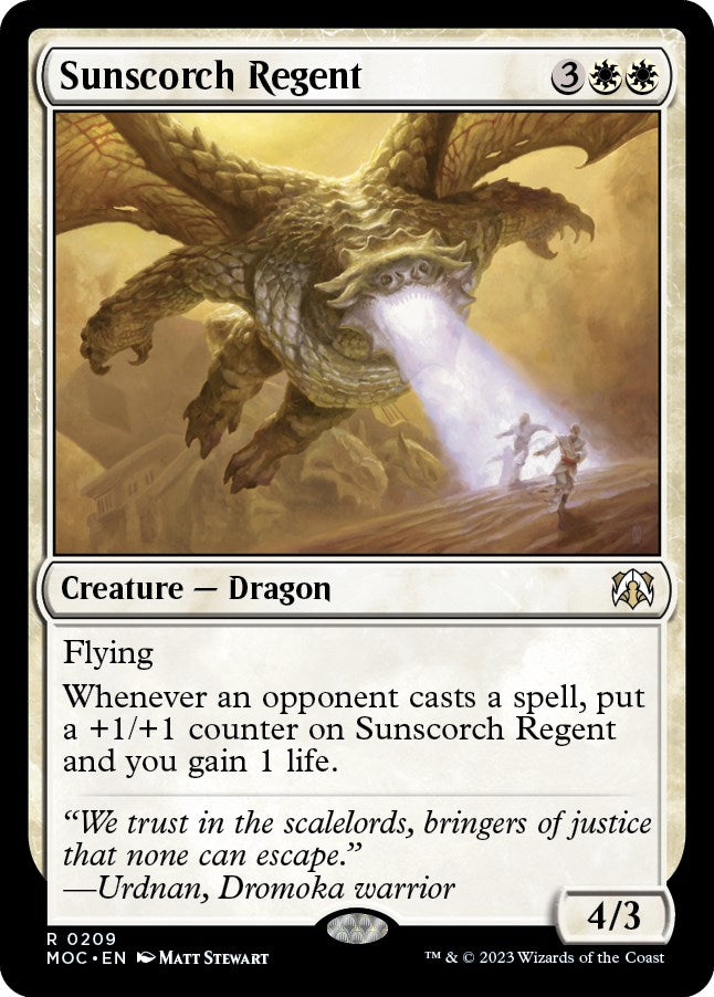 Sunscorch Regent [March of the Machine Commander] | Enigma On Main
