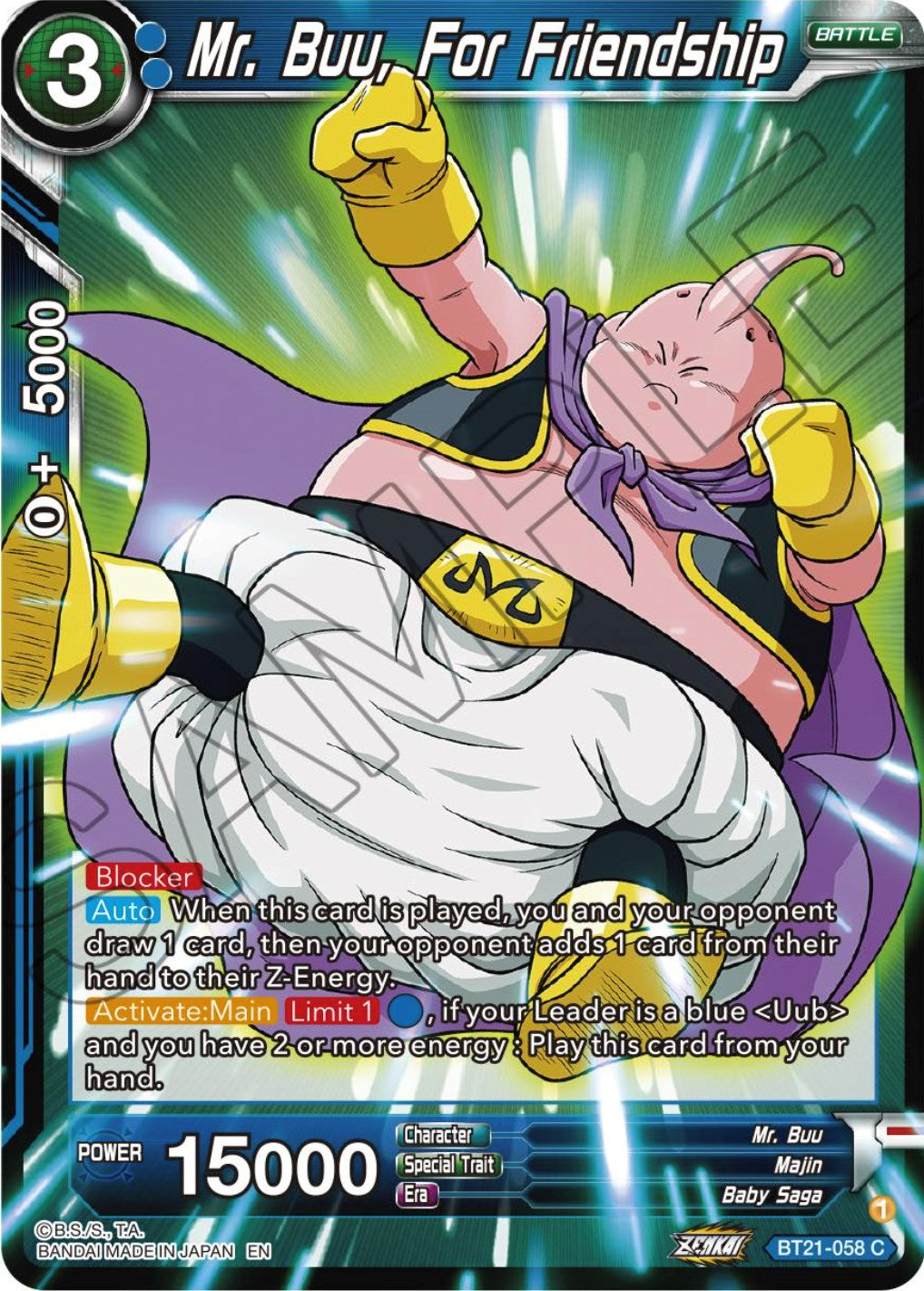 Mr. Buu, For Friendship (BT21-058) [Wild Resurgence] | Enigma On Main