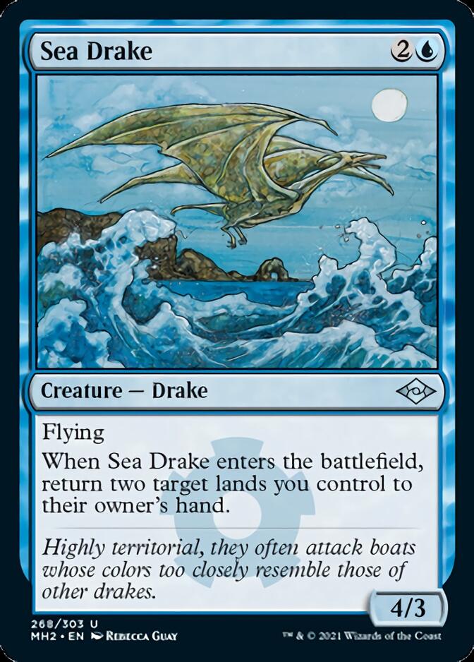 Sea Drake (Foil Etched) [Modern Horizons 2] | Enigma On Main