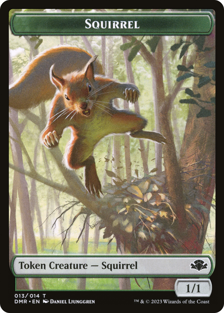 Squirrel Token [Dominaria Remastered Tokens] | Enigma On Main