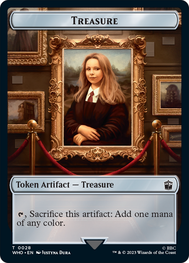 Soldier // Treasure (0028) Double-Sided Token [Doctor Who Tokens] | Enigma On Main