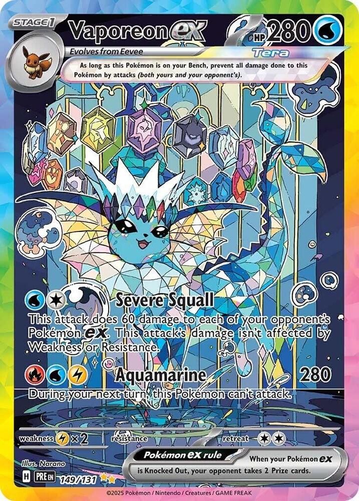 Vaporeon ex (149/131) [Scarlet & Violet: Prismatic Evolutions] | Enigma On Main