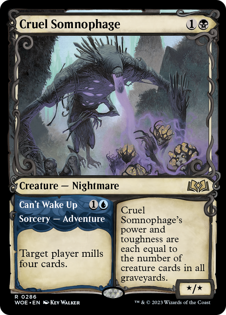 Cruel Somnophage // Can't Wake Up (Showcase) [Wilds of Eldraine] | Enigma On Main