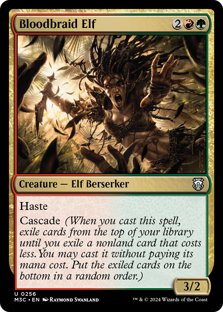 Bloodbraid Elf (Ripple Foil) [Modern Horizons 3 Commander] | Enigma On Main