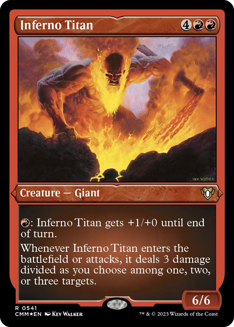 Inferno Titan (Foil Etched) [Commander Masters] | Enigma On Main