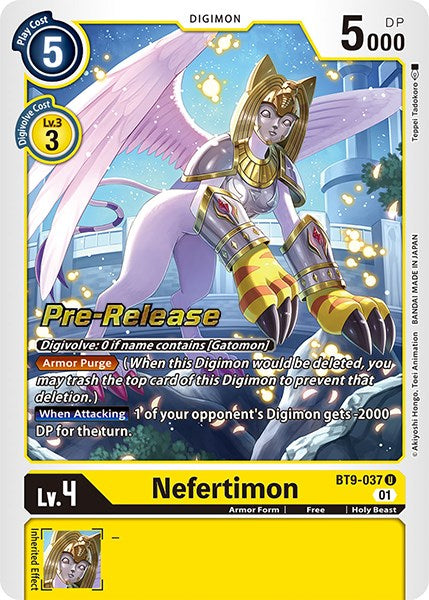 Nefertimon [BT9-037] [X Record Pre-Release Promos] | Enigma On Main