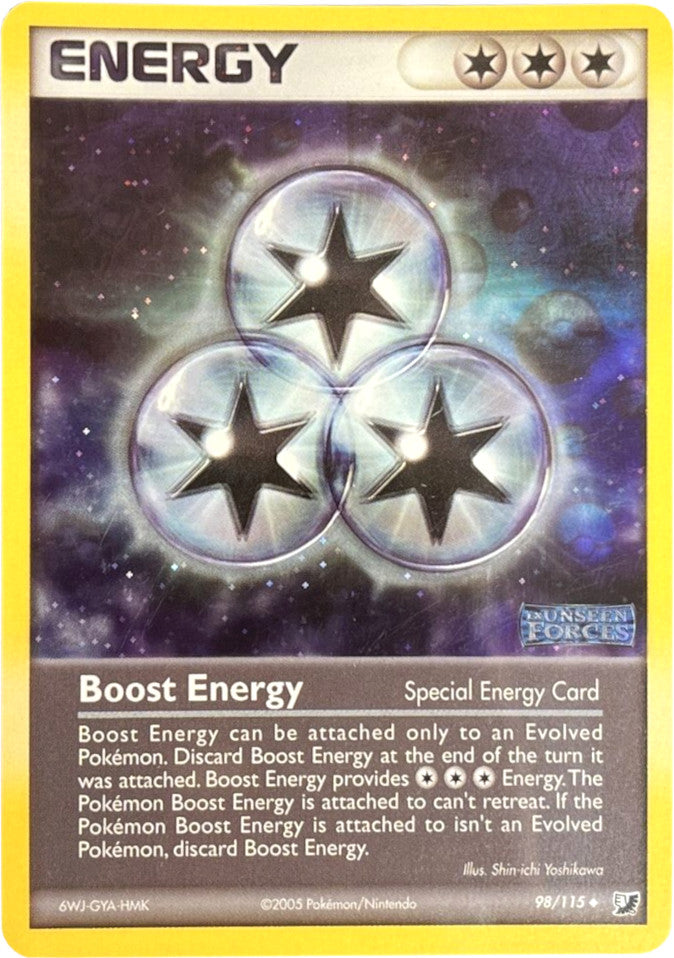 Boost Energy (98/115) (Stamped) [EX: Unseen Forces] | Enigma On Main