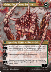 Grist, Voracious Larva // Grist, the Plague Swarm (Borderless) (Textured Foil) [Modern Horizons 3] | Enigma On Main