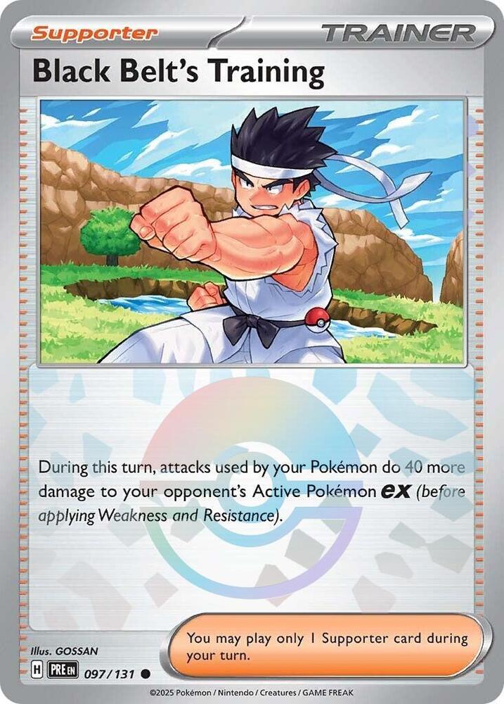 Black Belt's Training (097/131) (Poke Ball Pattern) [Scarlet & Violet: Prismatic Evolutions] | Enigma On Main