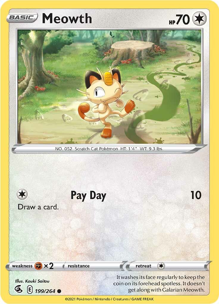 Meowth (199/264) [Sword & Shield: Fusion Strike] | Enigma On Main