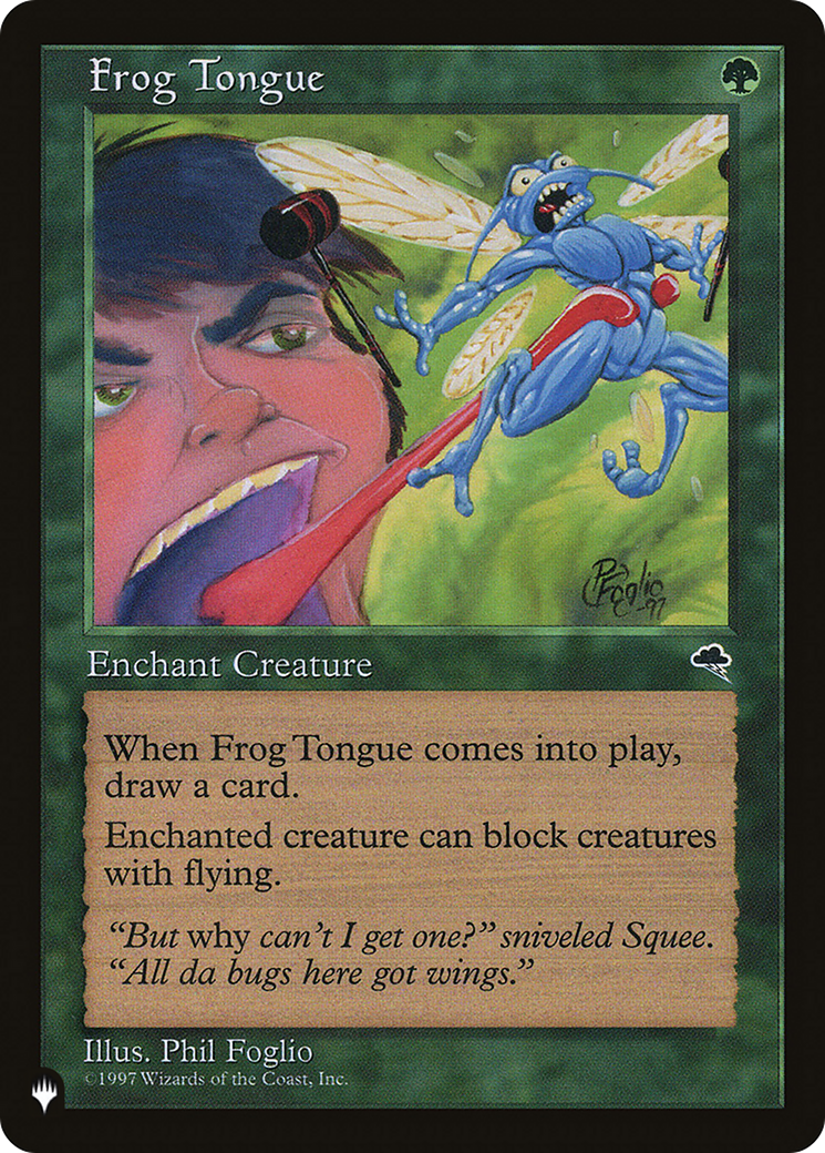 Frog Tongue [The List Reprints] | Enigma On Main