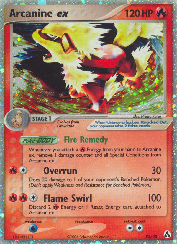 Arcanine ex (83/92) [EX: Legend Maker] | Enigma On Main