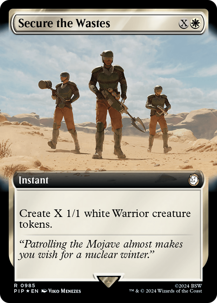 Secure the Wastes (Extended Art) (Surge Foil) [Fallout] | Enigma On Main