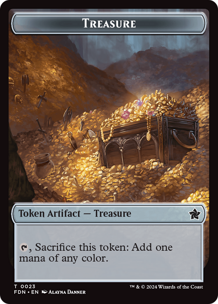 Food // Treasure Double-Sided Token [Foundations Tokens] | Enigma On Main