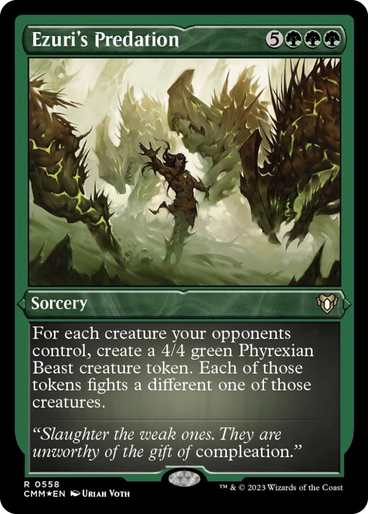 Ezuri's Predation (Foil Etched) [Commander Masters] | Enigma On Main