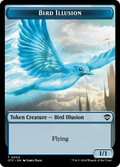 Bird Illusion // Elemental (0014) Double-Sided Token [Outlaws of Thunder Junction Commander Tokens] | Enigma On Main