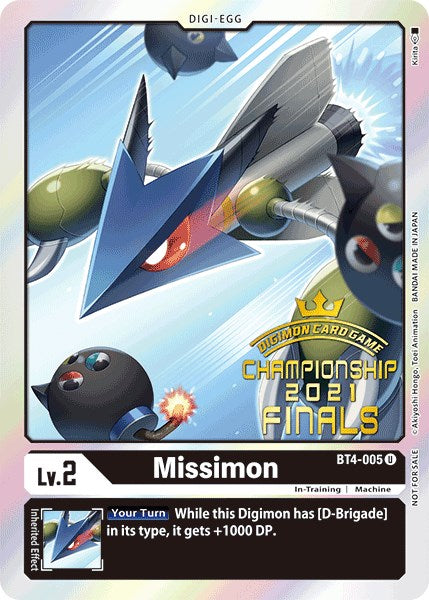 Missimon [BT4-005] (2021 Championship Finals Event Pack Alt-Art Gold Stamp Set) [Great Legend Promos] | Enigma On Main