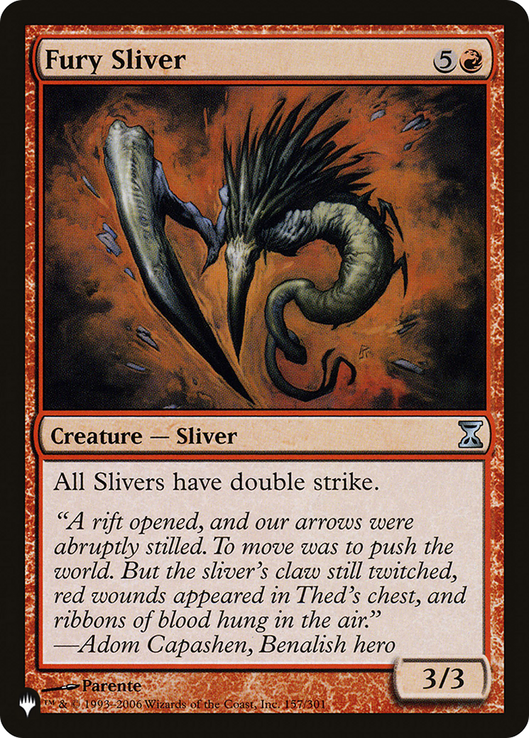 Fury Sliver [The List Reprints] | Enigma On Main