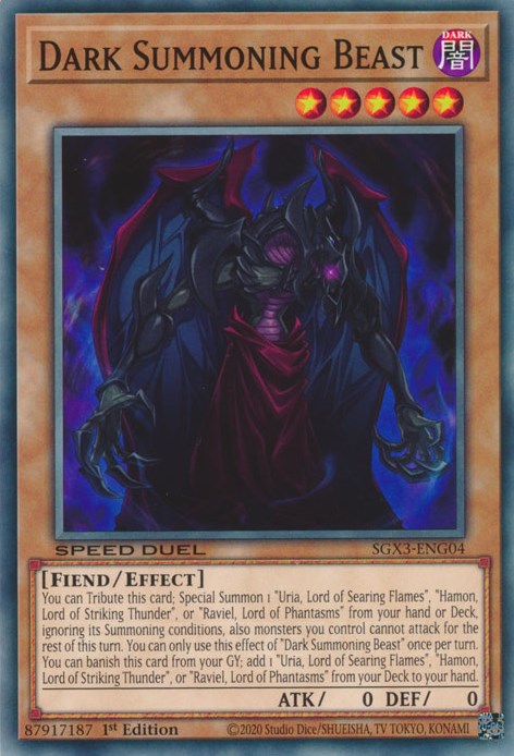 Dark Summoning Beast [SGX3-ENG04] Common | Enigma On Main