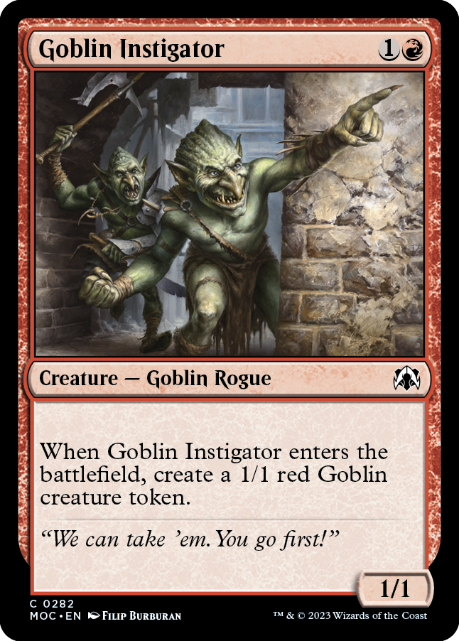 Goblin Instigator [March of the Machine Commander] | Enigma On Main