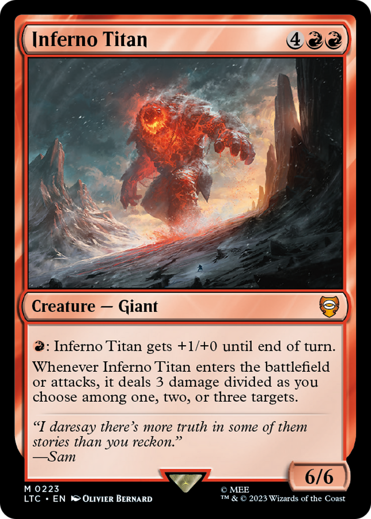 Inferno Titan [The Lord of the Rings: Tales of Middle-Earth Commander] | Enigma On Main