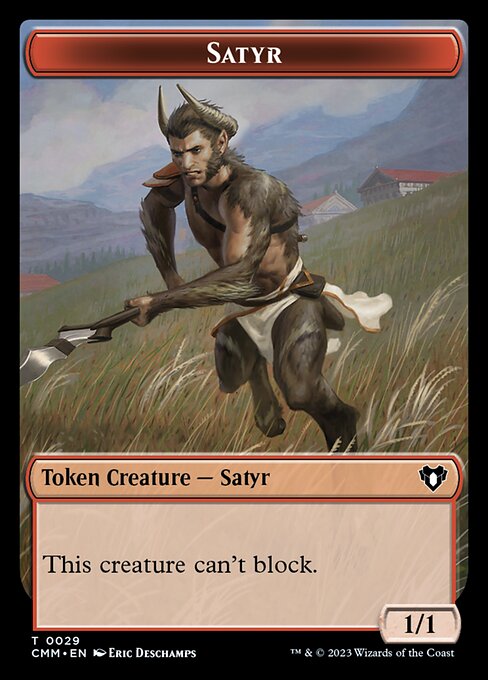 Eldrazi Scion // Satyr Double-Sided Token [Commander Masters Tokens] | Enigma On Main