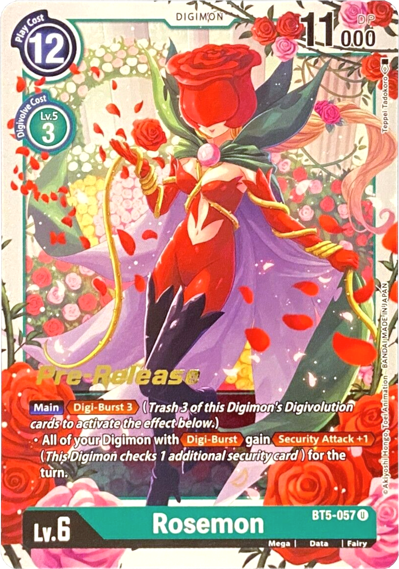 Rosemon [BT5-057] [Battle of Omni Pre-Release Promos] | Enigma On Main