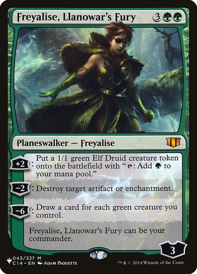 Freyalise, Llanowar's Fury [The List] | Enigma On Main