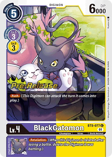 BlackGatomon [BT8-077] [New Awakening Pre-Release Cards] | Enigma On Main