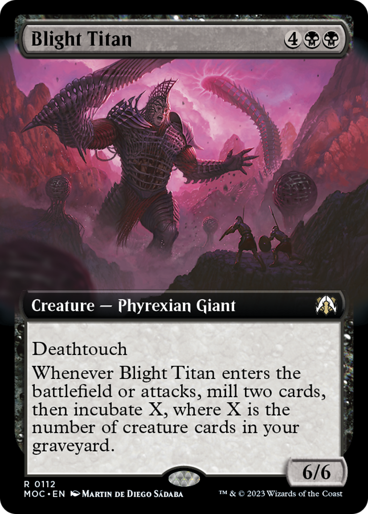 Blight Titan (Extended Art) [March of the Machine Commander] | Enigma On Main