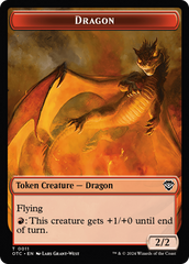 Dragon Egg // Dragon Double-Sided Token [Outlaws of Thunder Junction Commander Tokens] | Enigma On Main