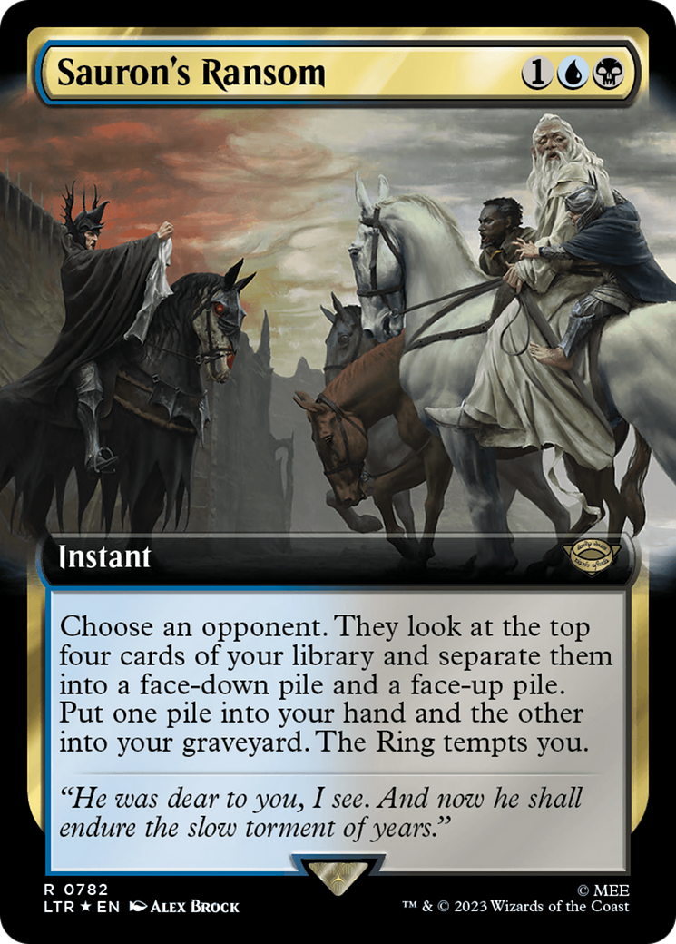 Sauron's Ransom (Extended Art) (Surge Foil) [The Lord of the Rings: Tales of Middle-Earth] | Enigma On Main