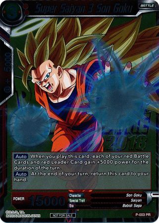 Super Saiyan 3 Son Goku (Metallic Foil) (Event Pack 2018) (P-003) [Promotion Cards] | Enigma On Main