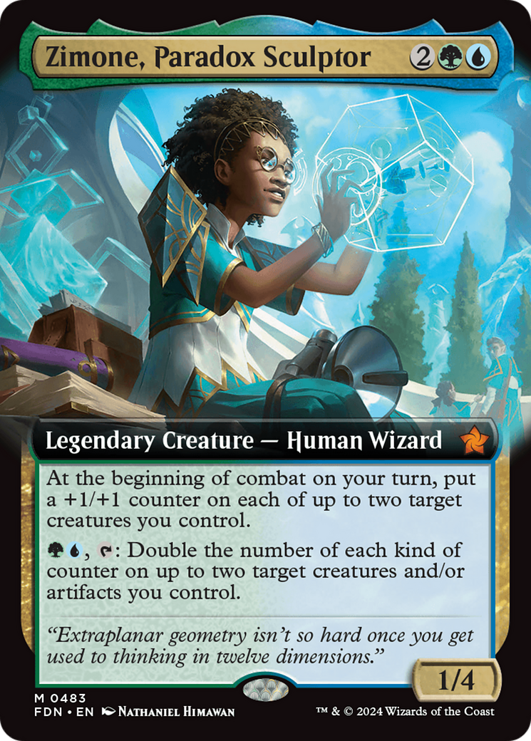 Zimone, Paradox Sculptor (Extended Art) [Foundations] | Enigma On Main