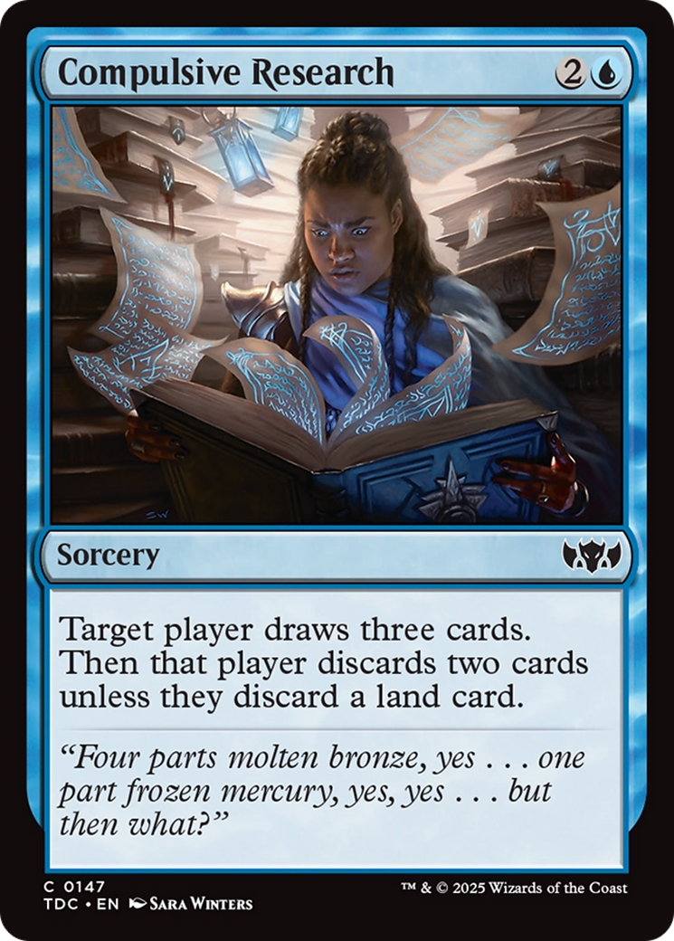 Compulsive Research [Tarkir: Dragonstorm Commander] | Enigma On Main