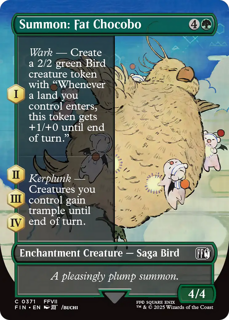 Summon: Fat Chocobo (Borderless) [FINAL FANTASY] | Enigma On Main