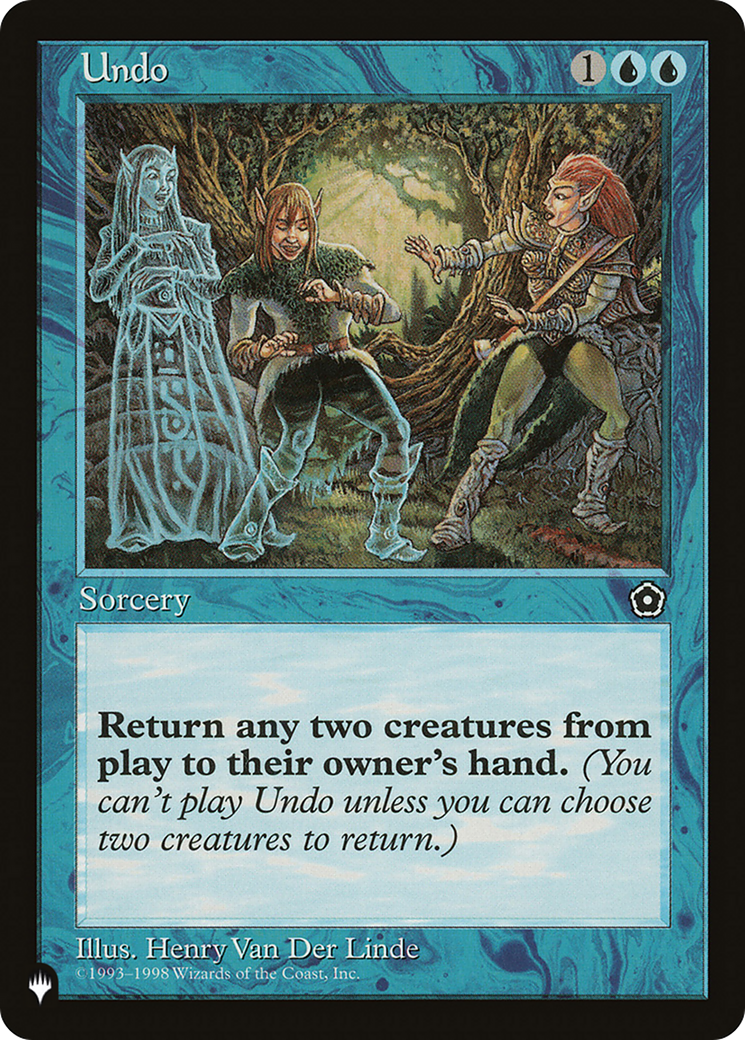 Undo [The List Reprints] | Enigma On Main