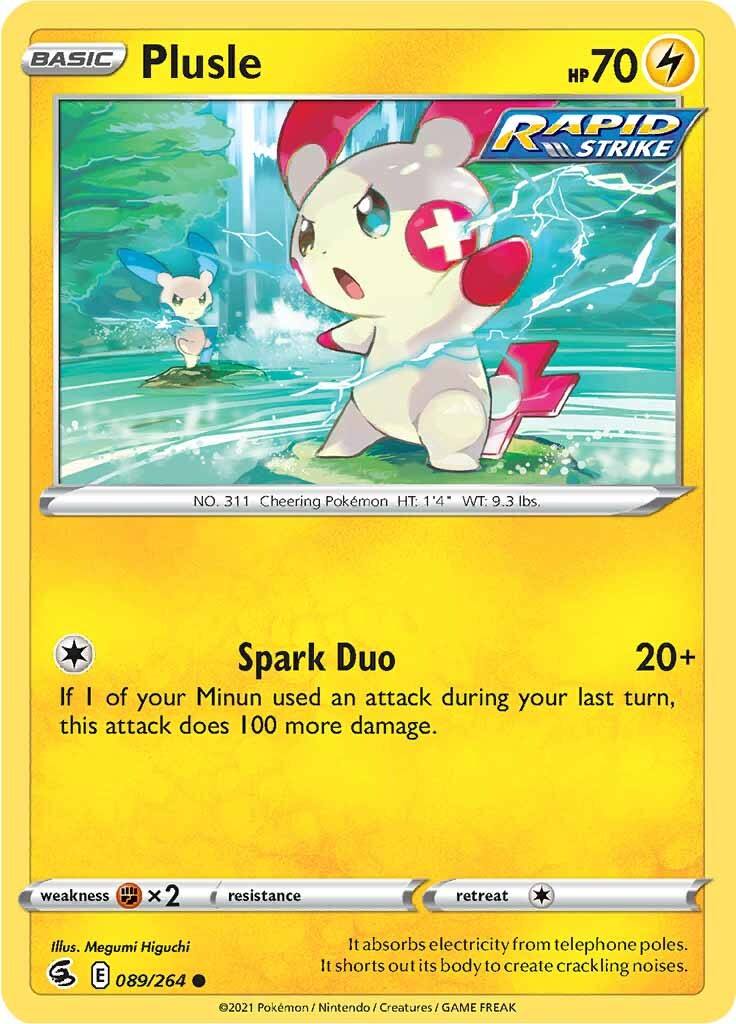 Plusle (089/264) [Sword & Shield: Fusion Strike] | Enigma On Main