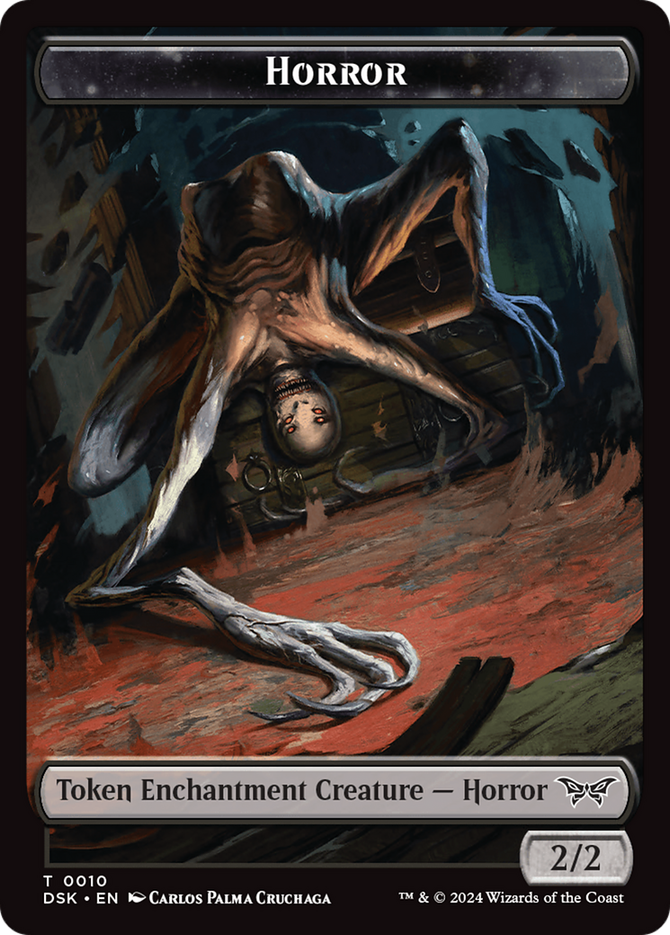 Horror // Manifest Double-Sided Token [Duskmourn: House of Horror Tokens] | Enigma On Main