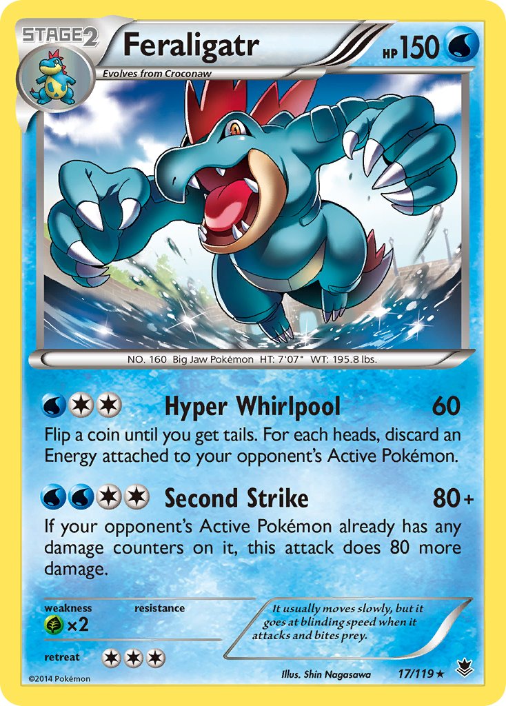 Feraligatr (17/119) (Theme Deck Exclusive) [XY: Phantom Forces] | Enigma On Main