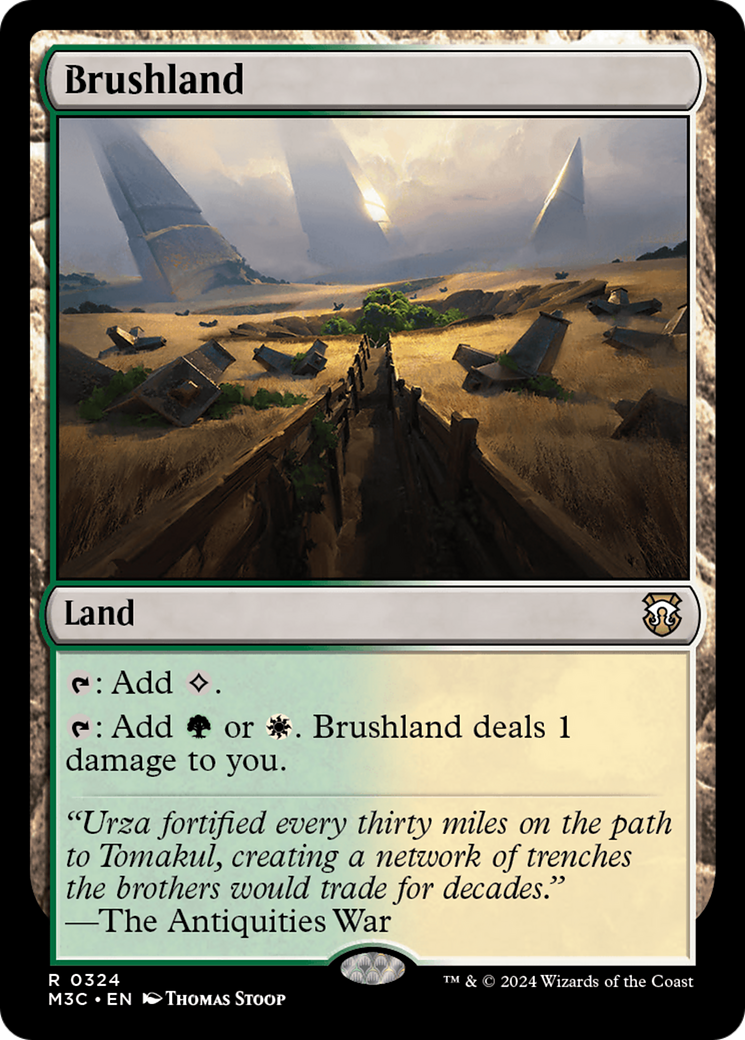 Brushland (Ripple Foil) [Modern Horizons 3 Commander] | Enigma On Main