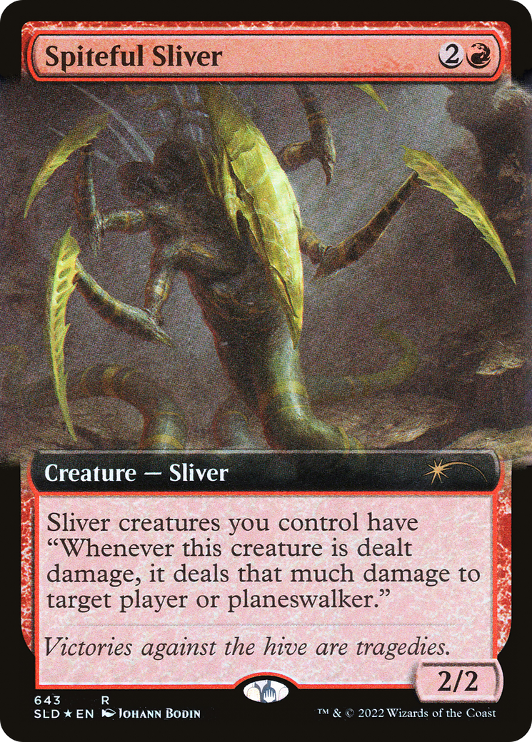 Spiteful Sliver (Extended Art) [Secret Lair Drop Promos] | Enigma On Main