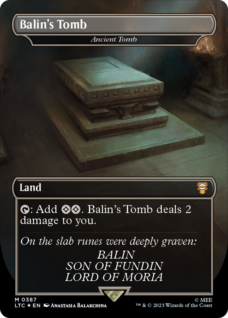 Balin's Tomb - Ancient Tomb (Surge Foil Realms and Relics) [The Lord of the Rings: Tales of Middle-Earth Commander] | Enigma On Main